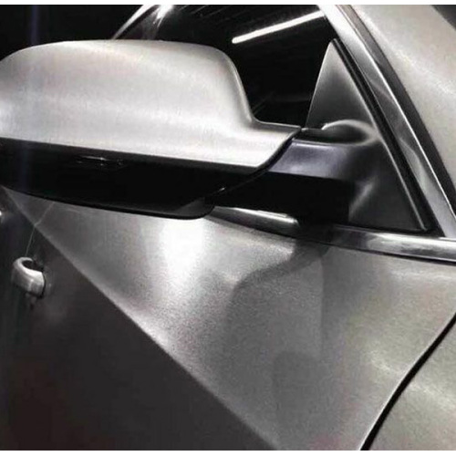 Satin Metallic Moodlline Car ကို Silver Silver Silver Tarp Vinyl