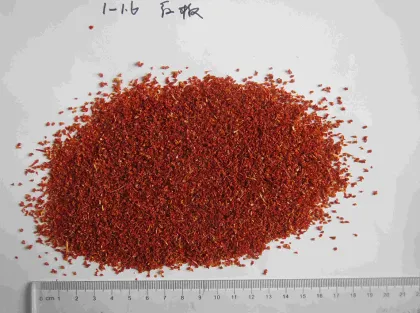 free of sugar dehydrated red bell pepper