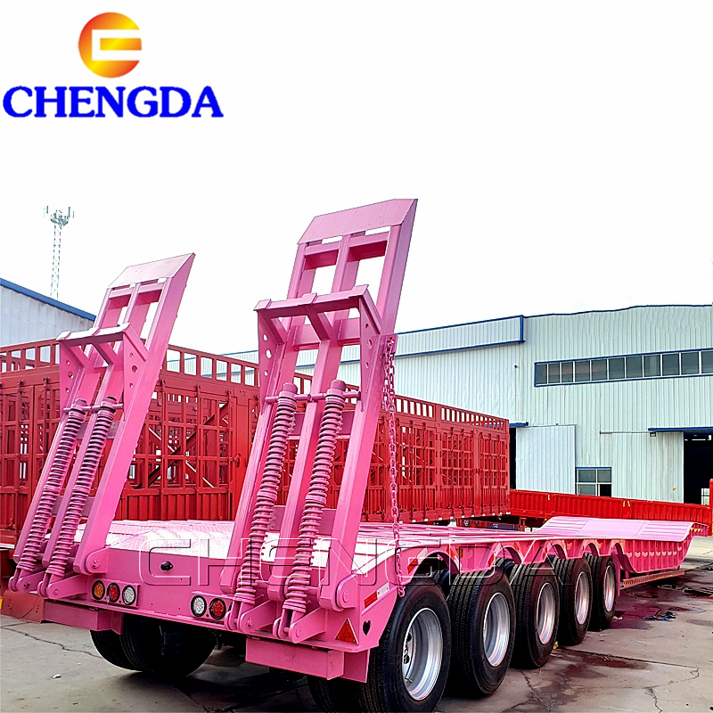 Lowbed Trailer Mechanical Ladder