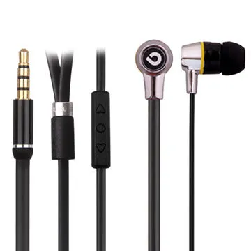 3.5mm Plug Noise-cancelling Earphones for iPhone with Microphone