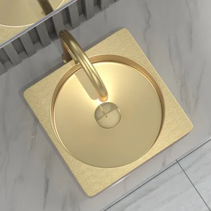 Modern Luxury Gold Stainless Steel Art Sink for Kitchen 304 Stainless Steel Foshan Sink