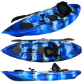 Wholesale 1-Person Plastic PE Fishing Kayak for Lake, River, and Ocean with Rod Holders and Paddle
