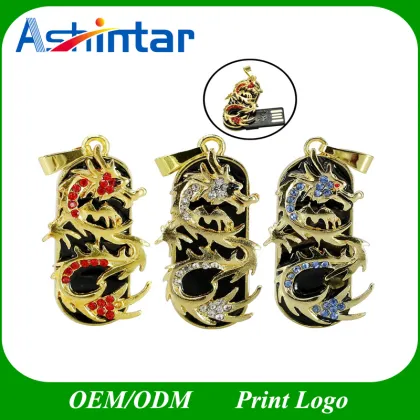 Jewelry Dragon USB Memory Stick Crystal USB Flash Drive
