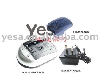 The charger is for video camcorder and digital camera li-ion batteries