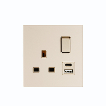 Hotel Wall 2-Gang 13A DP Socket Switch
