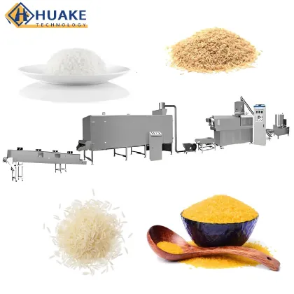 Golden Rice Production Line: Fortified Rice Making Machine & Instant Rice Extruder
