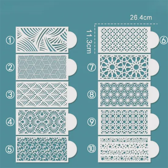 Classic Cake Baking Stencils and Molds for Graffiti Painting and Spray Paint Designs