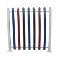Colorful steel palisade fence