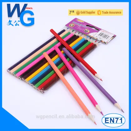 pencil supplier/custom printed wooden art 12 colored pencils