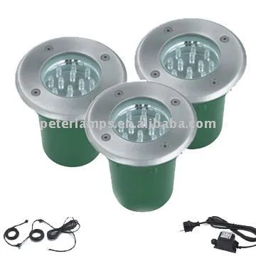 LED inground underground outdoor lamp /light low power round