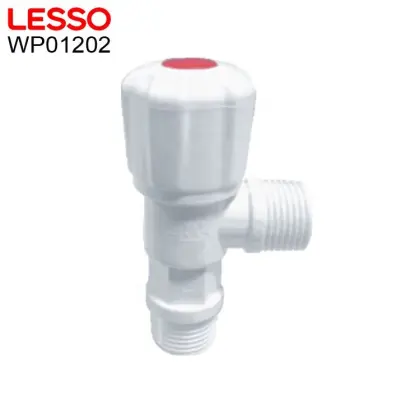 LESSO DN15 90° Angle Stop Valve Brushed 304 Stainless Steel Angle Valve for Cold Hot Water Triangle Valve