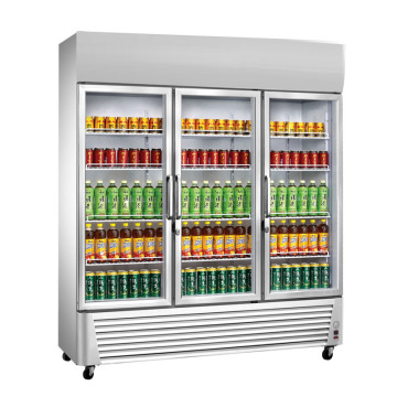 2022 Double-Door Beverage Cabinet: Supermarket Display Cabinet