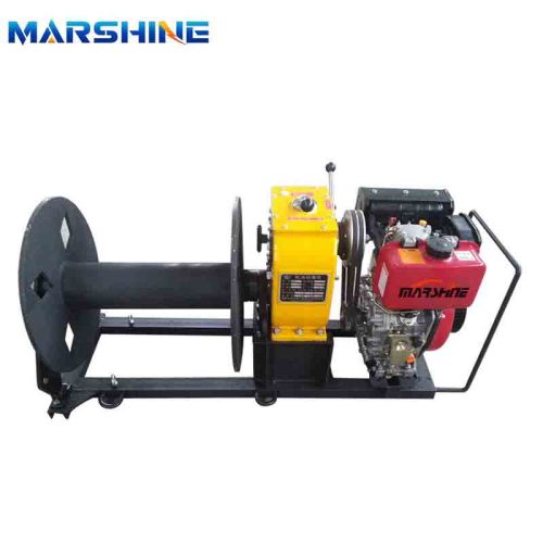Diesel Gasoline Engine Traction Cable Pulling Winch