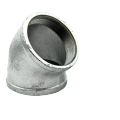 Accesorios de codo galvanizados robustos de 45 °
