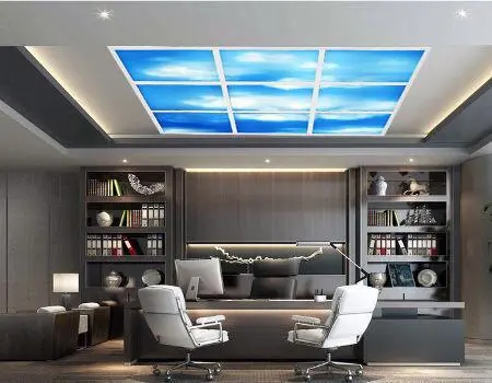 Skylight Blue Sky Clouds Recessed LED Ceiling Panel Light - 600x600mm and 300x1200mm, High Lumen Decorative Plate
