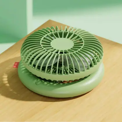 Qualitell Silent Storage Fan Rechargeable Mini Fan