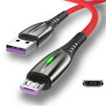 كابل بيانات USB الطويل الطويل مع مصباح