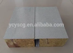 sound absorption rockwool sandwich panel
