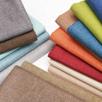 Wholesale High Quality Customized Cotton and Hemp Blend Fabric for Sofa Upholstery: 180gsm Coarse Linen Textiles