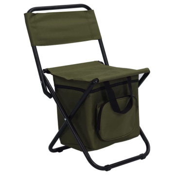 Portable Folding Fishing & Camping Chair with Cooler Bag