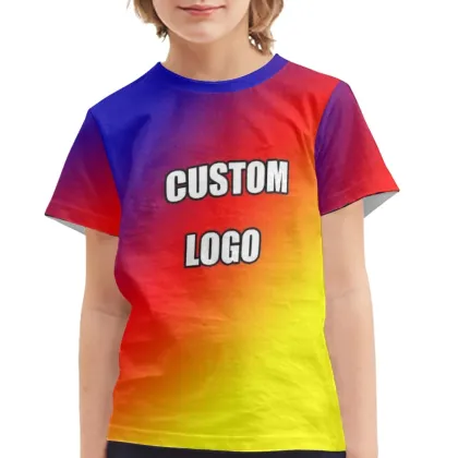 Wholesale Cute Cartoon Cat T-Shirts for Children - Print on Demand Nerdy Kitten Shirts