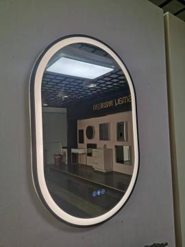 led mirror bathroom with led light wall luxury