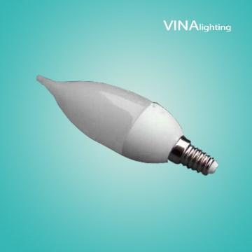 Dimmable LED candelabra bulbs,3W, E27,SMD2835,110/220V,Ceramic+PC