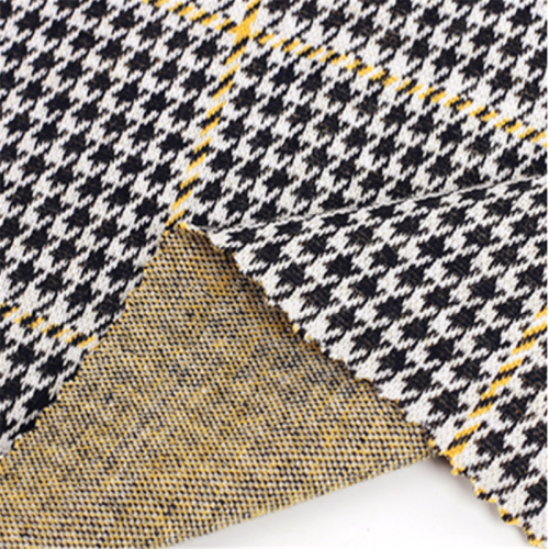 Customized Knitted Plaid Polyester Jacquard Fabric