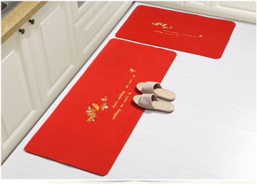 Soft surface water absorbent 100% polyester mat