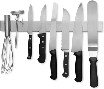 Stainless Steel Magnetic Knife Bar - Multi-Purpose Knife Holder & Strip
