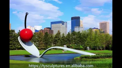 Red color Chinese outdoor abstract bird phoenix stainless steel sculpture for garden