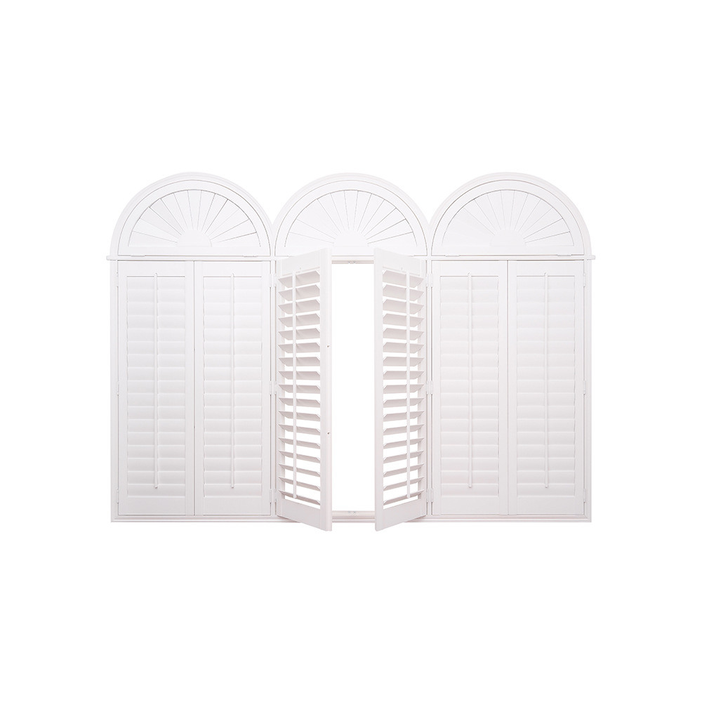 Pantation shutters with blackout blinds