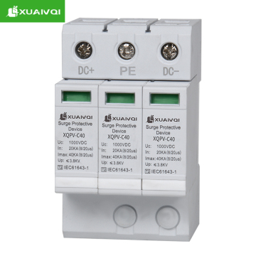 Solar PV SPD 3P 1000V DC Surge Protection Device for Photovoltaic Systems