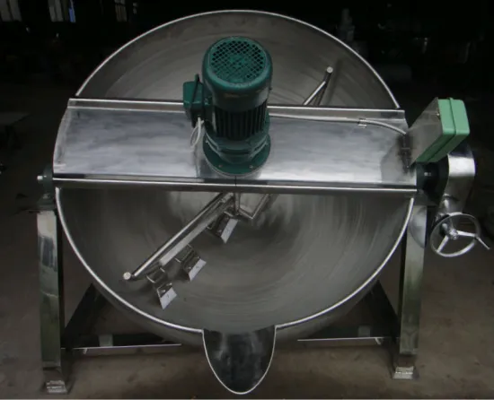 syrup boiling wok (Electric/steam heating) with mixer used in peanut product line
