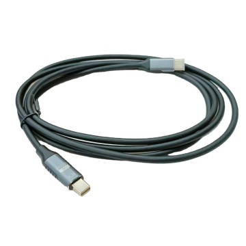 Umsatz des direkten Herstellers: Schwarzer PVC -Draht mit grauem Aluminium -Schalen -Typ C an Minidp 4K HD -Konvertierungskabel