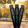 Vape Iget Legend 4000 Puffs Χονδρική τιμή Vapes électriques