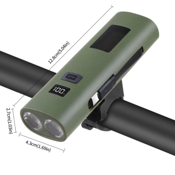 USB επαναφορτιζόμενο πολυλειτουργικό φως ποδηλάτων με 6 τρόπους