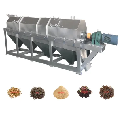 Automated BSF Larvae Processing and Screening Machine for Stainless Steel and Carbon Steel Compost Sieving