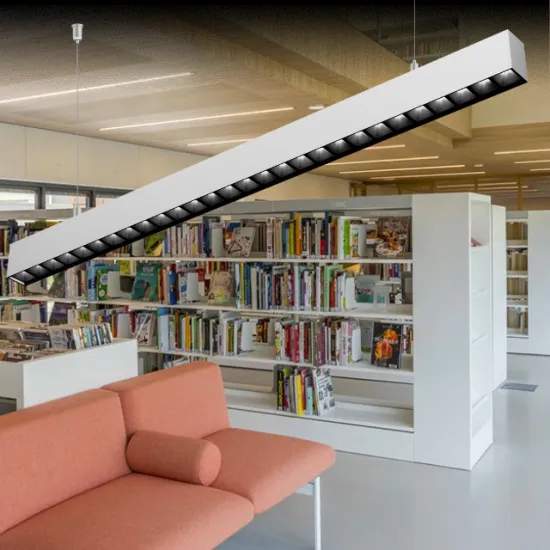 RONSE Grid Ceiling LED Straight Linear Light Linkable Lighting for Swimming Pools and Offices