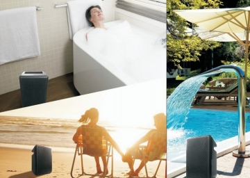 Rechargeable Waterproof Bluetooth Speaker for Shower Room, Beach, Swimming Pool and Rainy Day