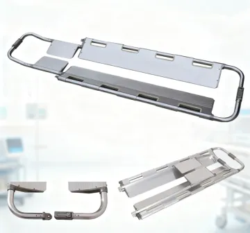 MEIDI Medical Emergency Equipment Patient Medical Outdoor Rescue Two Board High Quality Aluminium Alloy Scoop Stretcher