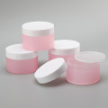 Factory Wholesale Double Wall 100g Gel di crema di plastica cosmetica glassata vuota Gel rosa UV per crema per il viso