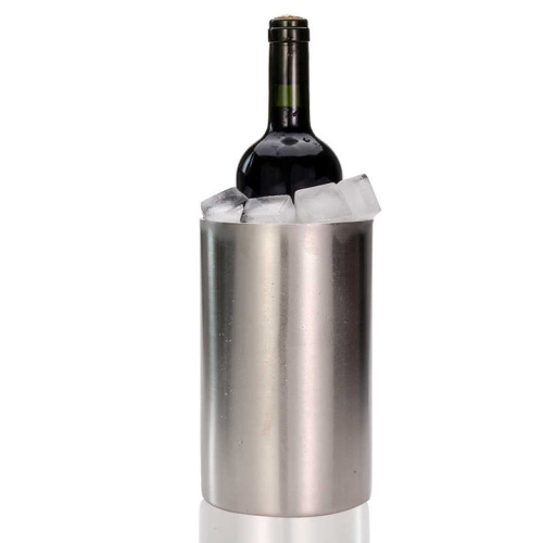 Cubo de champán de la botella de vino de doble pared de acero inoxidable