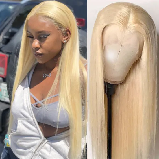Cheap YesWigs 613 Blonde Hd Full Lace Front Wig Raw Brazilian Virgin Human Hair 613 Lace Frontal Wig For Black Women Human Hair