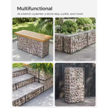 Cestas de aço galvanizado em estilo europeu