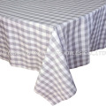 100% cotton grid table cloth-oblong