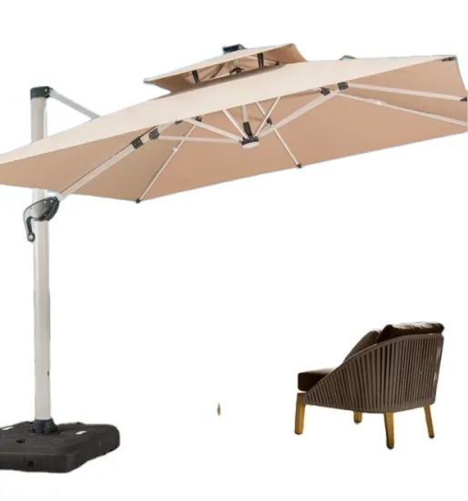7-10ft Solar Patio Umbrella Lights - Outdoor LED Waterproof Umbrella Solar Lights for Beach and Deck
