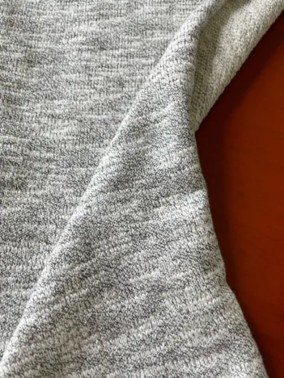 black and white grey slub heavy jersey fabric