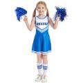 Kids Girls Cheerleading Uniform Suit