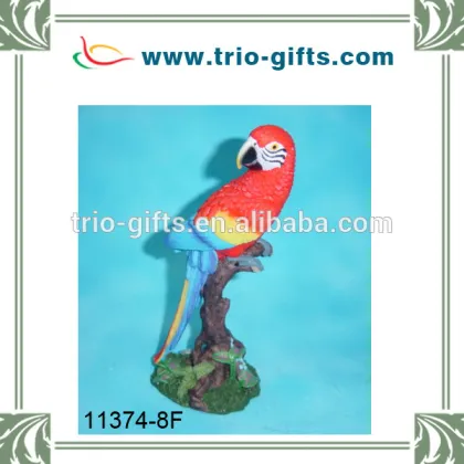 polyresin parrot decoration